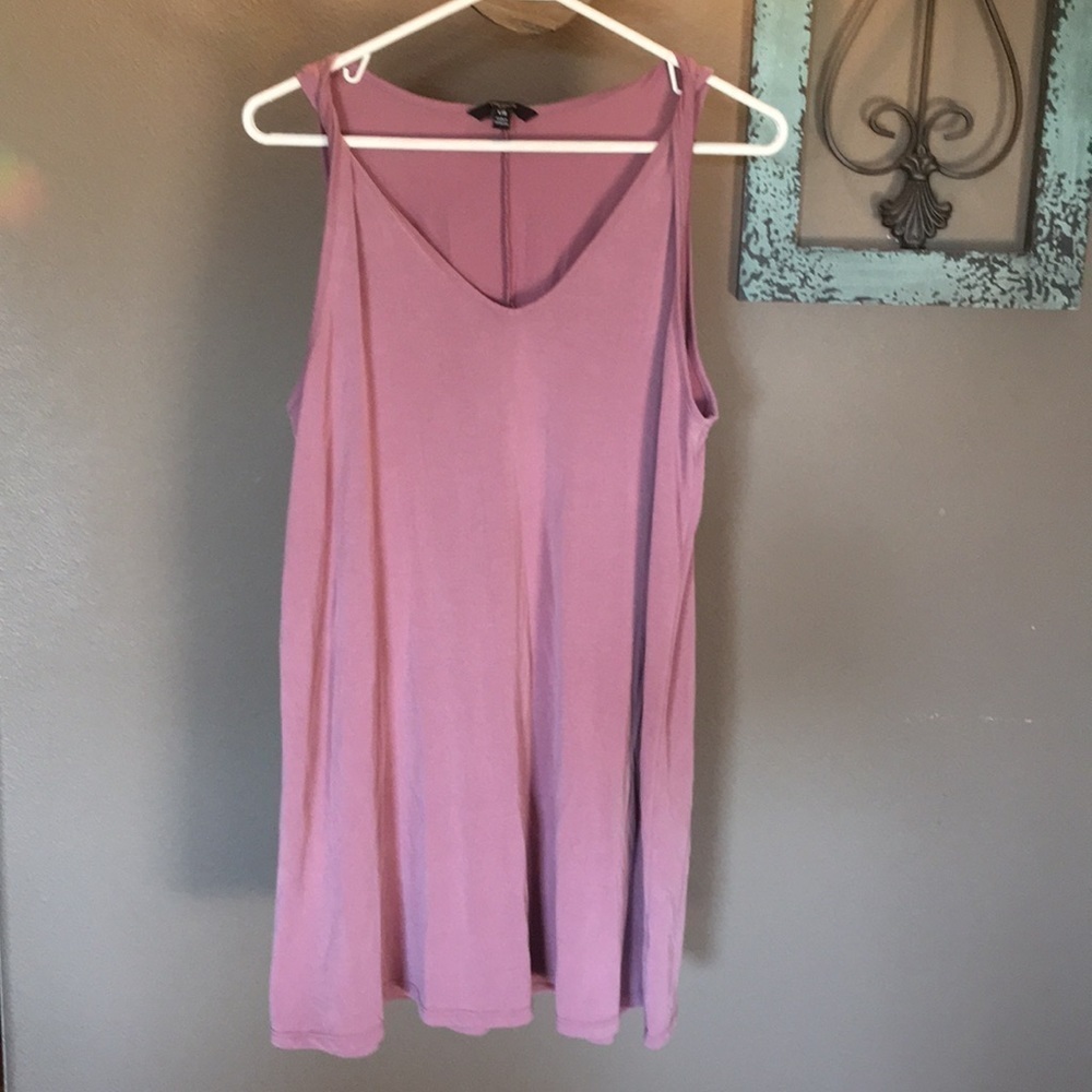 Tresics twisted strap shirt dress tunic mauve Sz L
